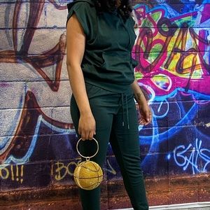 Green jogger set